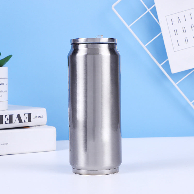 🥤 50% DE DESCONTO – Copo Isolado de Parede Dupla em Aço Inoxidável | Formato de lata de cola, mantém a temperatura & durável ✨🧊