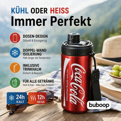 🥤 50% DE DESCONTO – Copo Isolado de Parede Dupla em Aço Inoxidável | Formato de lata de cola, mantém a temperatura & durável ✨🧊