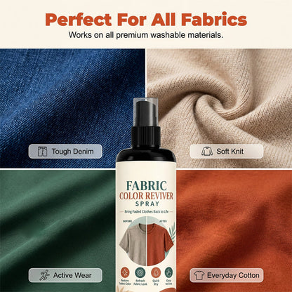 👕 50% DE DESCONTO – Spray Revigorador de Cores para Roupas Desbotadas | Restaura cores, fácil aplicação & prolonga a vida dos tecidos ✨🧵