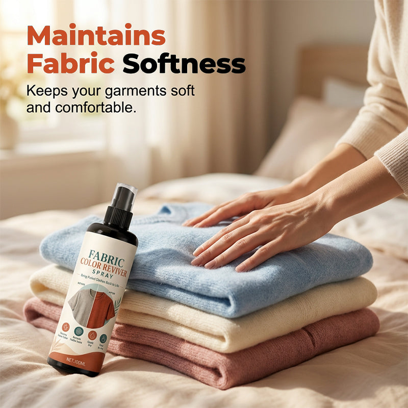 👕 50% DE DESCONTO – Spray Revigorador de Cores para Roupas Desbotadas | Restaura cores, fácil aplicação & prolonga a vida dos tecidos ✨🧵