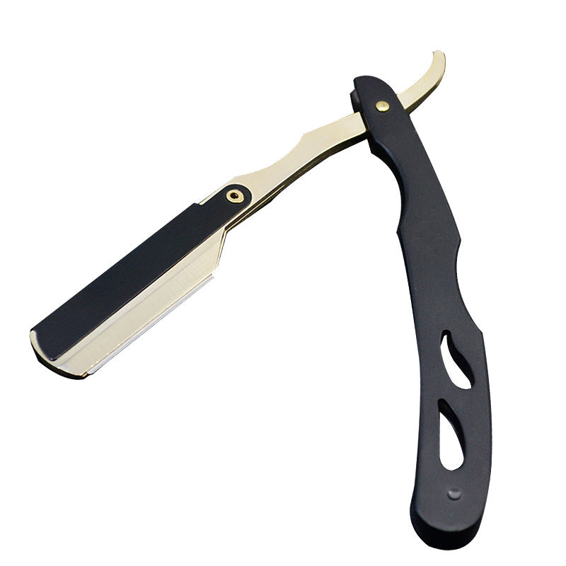 🪒 50% DE DESCONTO – Suporte para Navalha Reta Dobrável Manual | Compacto, seguro & fácil de guardar ✨🔪