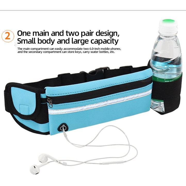 🏃 50% DE DESCONTO – Pochete Portátil para Corrida com Suporte para Telefone | À prova d'água, ajustável & ideal para esportes ao ar livre 📱💧