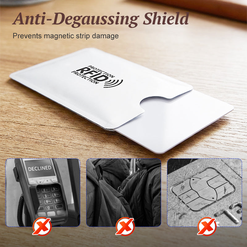 💳 50% DE DESCONTO – Capas Protetoras RFID para Cartões de Crédito | Bloqueia leituras indevidas, finas & práticas 🛡️🔒