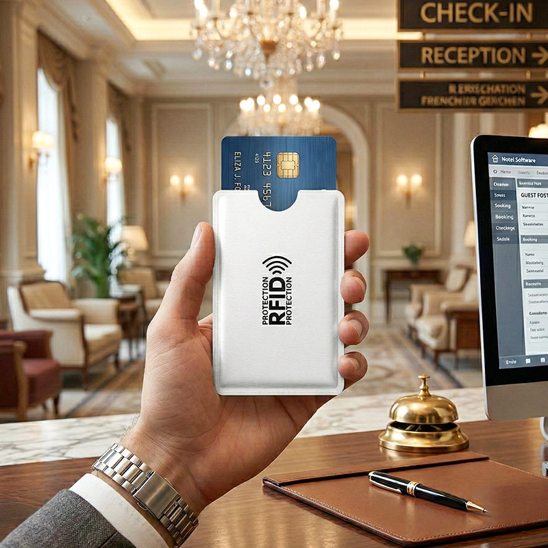 💳 50% DE DESCONTO – Capas Protetoras RFID para Cartões de Crédito | Bloqueia leituras indevidas, finas & práticas 🛡️🔒