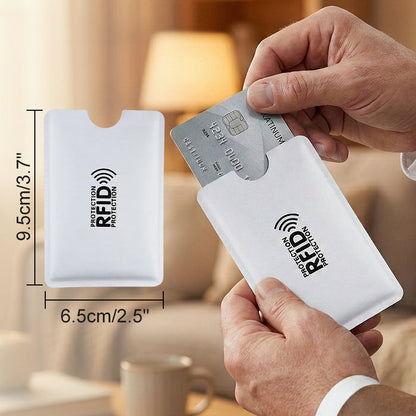 💳 50% DE DESCONTO – Capas Protetoras RFID para Cartões de Crédito | Bloqueia leituras indevidas, finas & práticas 🛡️🔒
