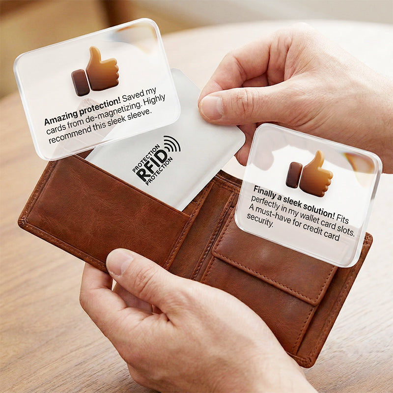 💳 50% DE DESCONTO – Capas Protetoras RFID para Cartões de Crédito | Bloqueia leituras indevidas, finas & práticas 🛡️🔒