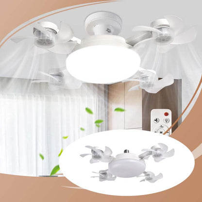 💡 50% DE DESCONTO – Ventilador de Teto 2 em 1 com Luz e Base E27 | Silencioso, com controlo remoto & economia de energia 🌀🏠
