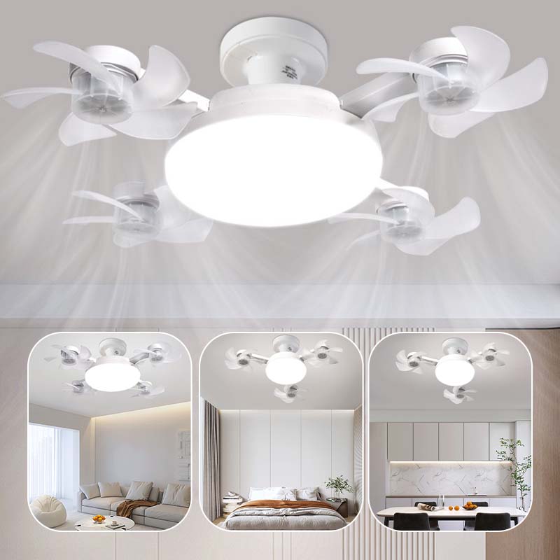 💡 50% DE DESCONTO – Ventilador de Teto 2 em 1 com Luz e Base E27 | Silencioso, com controlo remoto & economia de energia 🌀🏠