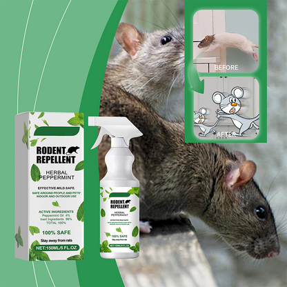 🌿 50% DE DESCONTO – Spray Repelente de Roedores com Óleo de Hortelã-Pimenta | Natural, seguro para pets & eficaz contra ratos e camundongos 🐭🚫
