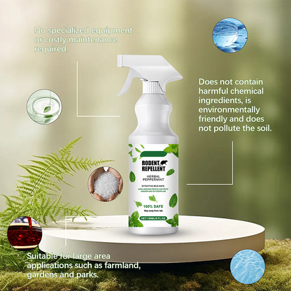 🌿 50% DE DESCONTO – Spray Repelente de Roedores com Óleo de Hortelã-Pimenta | Natural, seguro para pets & eficaz contra ratos e camundongos 🐭🚫