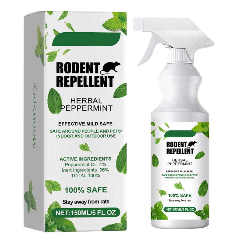 🌿 50% DE DESCONTO – Spray Repelente de Roedores com Óleo de Hortelã-Pimenta | Natural, seguro para pets & eficaz contra ratos e camundongos 🐭🚫