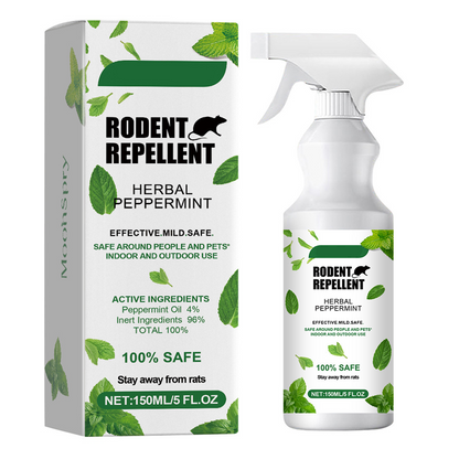 🌿 50% DE DESCONTO – Spray Repelente de Roedores com Óleo de Hortelã-Pimenta | Natural, seguro para pets & eficaz contra ratos e camundongos 🐭🚫