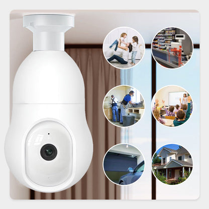 📷 50% DE DESCONTO – Câmera de Segurança Lâmpada WiFi 4MP Inteligente | Visão 360°, detecção de movimento & áudio bidirecional 🏠🔒