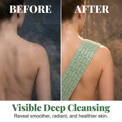 ✨ 50% DE DESCONTO – Escova de Silicone para Limpeza Profunda das Costas | Alça longa, esfoliação suave & higiênica 🚿