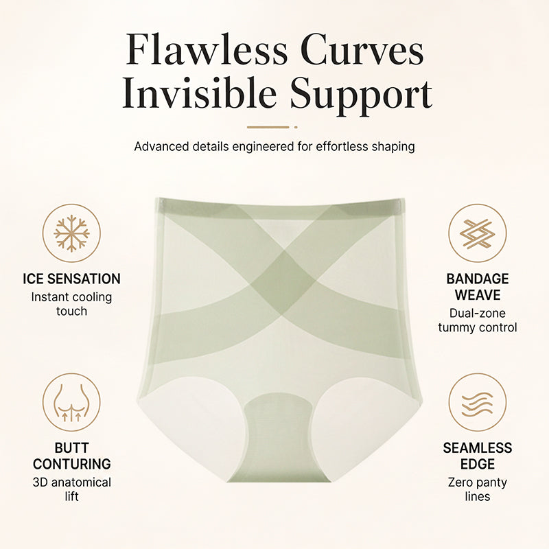 ✨ 50% DE DESCONTO – Cueca Sem Costuras com Controle Abdominal e Toque Refrescante | Suave, invisível & perfeita para o dia a dia