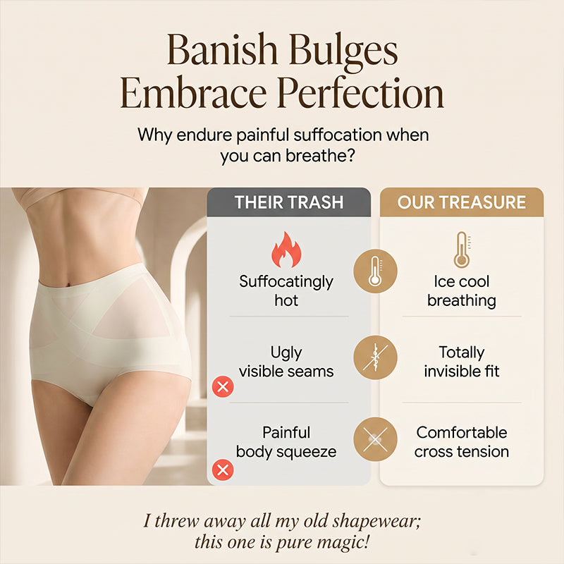 ✨ 50% DE DESCONTO – Cueca Sem Costuras com Controle Abdominal e Toque Refrescante | Suave, invisível & perfeita para o dia a dia