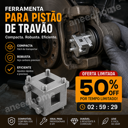🚗 50% DE DESCONTO – Ferramenta para Pinça de Travão de Disco | Oficina em casa, precisa & durável 🔧