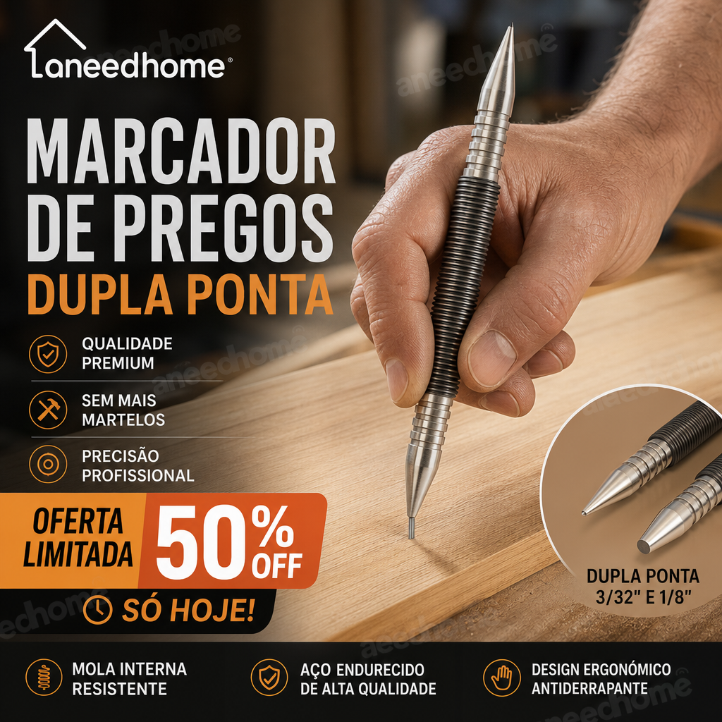 🔨 50% DE DESCONTO – Prego Sem Martelo | Fixação sem danos, fácil instalação & adeus às marteladas