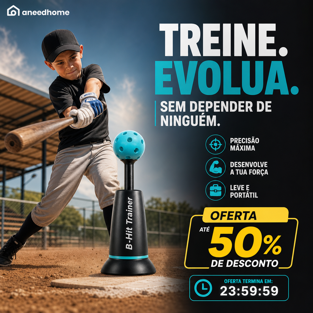 ⚾ 50% DE DESCONTO – Treinador de Ajustável para Rebatidas de Basebol | A ferramenta definitiva para treino, ajustável & eficaz